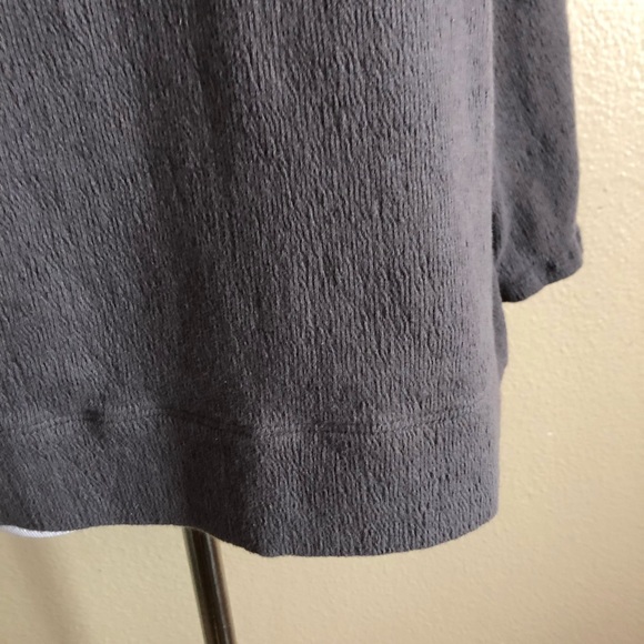 Pure Jill Charcoal Gray Linen Top Blouse - Picture 5 of 8